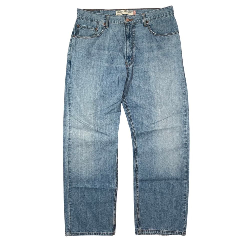 Vintage 2005 Levis Jeans Mens 34x32 (Fits 36W) Blue 569 Loose Straight Denim Y2K